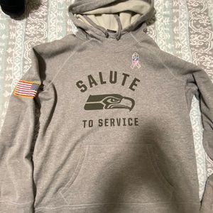 Seahawk salute hoodie
